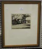 Wilfred Crawford Appleby, Loading at Swifts, La Plata, etching