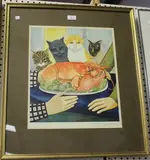 Beryl Cook, Four Hungry Cats