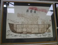 The Small Titanic by Chris Orr, colour etching, sold May 2018