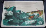 Edward Ardizzone, The Wreck, colour lithograph