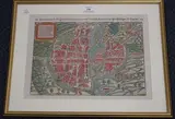 Sebastian Münster, Lutezia citta de Parigini celebratissima per tutto' (Map of Paris), engraving with later hand-colouring