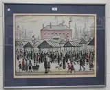 L. S. Lowry, Market Scene in a Northern Town