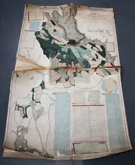 Henry E. Drayson, Map of the Blackdown Estate in the Parishes of Lurgashall, Lodsworth..., 1850, watercolour over ink