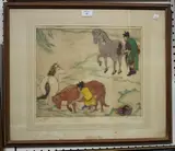 Elyse Ashe Lord, Chinese, colour etching
