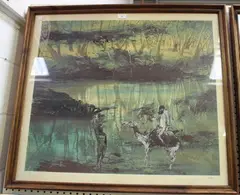 Sidney Nolan, Burke and Wills series, a set of five lithographs in colours, all signed and editioned 34/60 in pencil