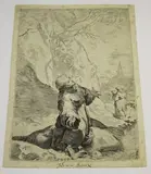 Federico Barocci, Saint Francis receiving the Stigmata, etching with engraving on laid paper