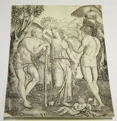 Marcantonio Raimondi, Allegorical Scene of a Young Woman between Two Men, etching with engraving on laid paper