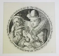 Crispijn van de Passe the Elder, Olet ugueta de meo ...' (The Five Senses), engraving on laid paper