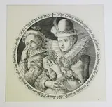 Crispijn van de Passe the Elder, Olet ugueta de meo ...' (The Five Senses), engraving on laid paper