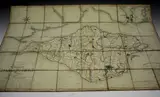 James Clarke, A Military, Marine & Topographical, Survey of the Isle of Wight, engraving hand-coloured in outline in 40 sections and folded and backed onto linen