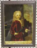 John Simon, His Royal Highness William Augustus Duke of Cumberland, reverse colour print on glass