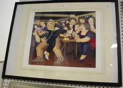 Tarzanogram by Beryl Cook, colour print, sold Feb 2018