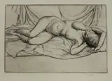 Stanley Roy Badmin, Reclining Female Nude
