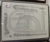 Bryan Pearce, Newlyn all Round, monochrome screenprint