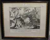 Marco Ricci, D.D. Paulo Abbatti Contareno Patrio Veneto' (Figures attacking a Snake with Rocks within a Landscape)