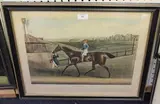 James Pollard, Emilius' (Racehorse with Jockey-up), aquatint with near period colour
