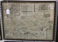 John Norden, Sussex Described and divided into Rapes with the situation of Chichester the cheife citie thereof' (Map of the County), monochrome engraving