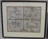 John Speed, Holy Iland, Garnsey, Farne, Jarsey' (Map of Holy Island, Guernsey, Farne and Jersey)