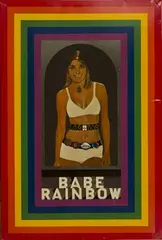Babe Rainbow by Peter Blake, screenprint in colors on tin, sold Oct 2017