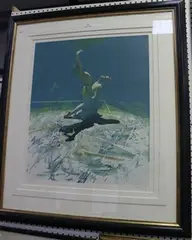 Robert Heindel, Waiting for the Messiah I, colour print
