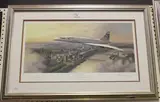 Adrian Rigby, Pride of Britain' and 'Flying the Flag' (Concorde over London and New York), two colour lithographs, respectively signed and editioned 471/500 and 445/500 in pencil