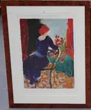 Roy Fairchild-Woodard, La Fenetre I, embellished serigraph