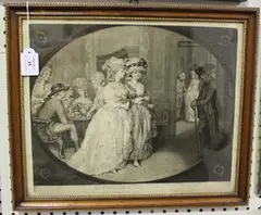 John Raphael Smith, The Promenade at Carlisle House, monochrome mezzotint