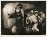 Ana Maria Pacheco, Perils of Faith, monochrome etching