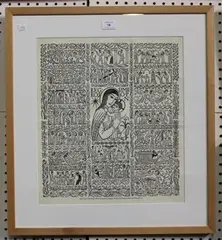Philip Hagreen, Our Lady of the Rosary, woodcut