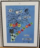Jamie Reid, No War No Glory, offset lithograph