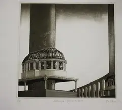 Terry Willson, Landscape Fragments No. 9, 1974, monochrome etching