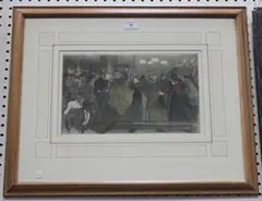 Théophile Steinlen, Dance Hall, colour lithograph