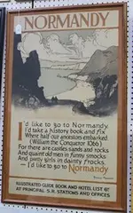 Donald Maxwell, Normandy' (Advertising Southern Railway Travel Poster for an Illustrated Guide Book and Hotel List), colour lithograph