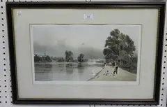 The Horseguards from St James's Park by Thomas Shotter Boys, colour lithograph, sold Oct 2016
