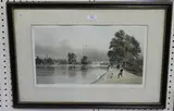 Thomas Shotter Boys, The Horseguards from St James's Park, colour lithograph