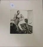 Eric Taylor, The Bath, monochrome etching