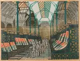 Edward Bawden, Covent Garden, colour lithograph