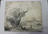 Rembrandt van Rijn, The Omval (with Lovers in the Shadow of a Tree)