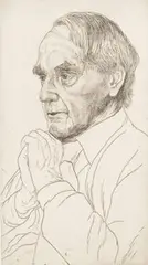 Edgar Holloway, Henry Moore at 80, monochrome engraving and etching