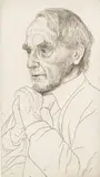 Edgar Holloway, Henry Moore at 80, monochrome engraving and etching