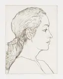 Edgar Holloway, Greta Scacchi, monochrome etching