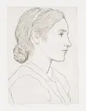 Edgar Holloway, Daisy Monica, monochrome engraving