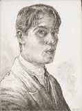 Edgar Holloway, Self Portrait No. 23 (July 1932), monochrome etching