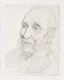 Edgar Holloway, Philip Hagreen, monochrome engraving