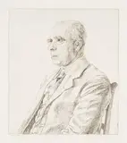 Edgar Holloway, Unknown Man, Friend and Neighbour of Judge Burgis, 1938, monochrome etching