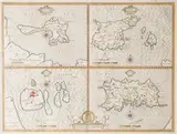 John Speed, Holy Illand; Garnsey; Farne; Jarsey' (Map of the British Islands)