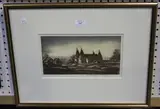 Rowland Hilder, The Weald of Kent, colour etching