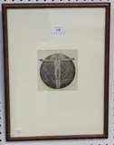Frederick Carter, Astrological Figure, early/mid-20th Century monochrome woodcut