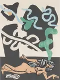 Le Corbusier, Image from Poeme de L'Angle Droit, colour lithograph