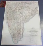 F.H. Scott, Map of the Peninsula of India ... (second edition), hand-coloured engraving